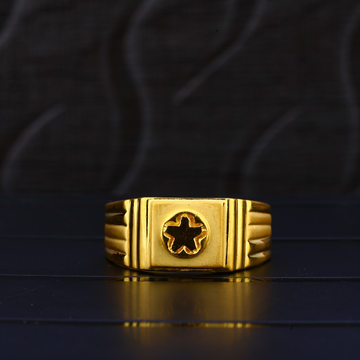 916 Gold Men's Plain Ring MPR95