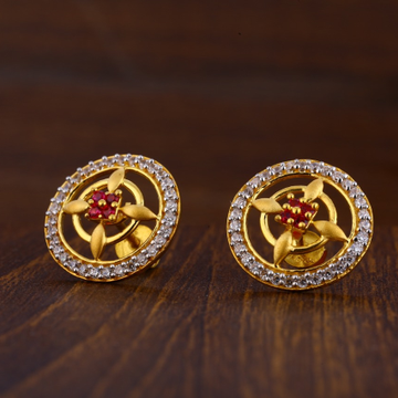 916 Gold Classic Ladies Tops Earrings LTE197