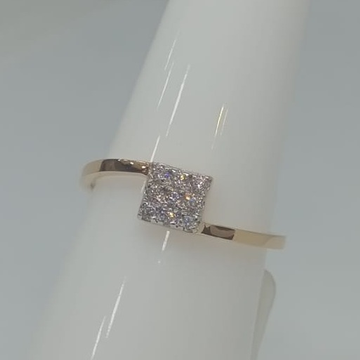 916 Gold CZ Delicate Ring JH-R04 by 