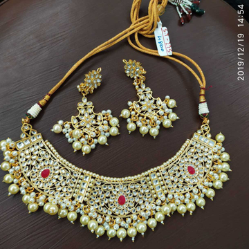 Beautiful Kundan Necklace Set#845