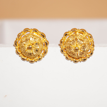 22k Gold Stunning Plain Earrings 10R825