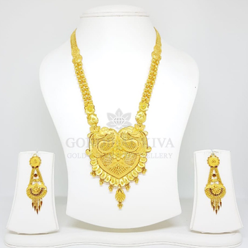 22kt gold necklace set gnh38 - gbl80 by 