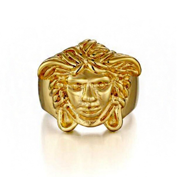 Fine Jewelry 18 Kt   Yellow Gold Medusa Women'S Me...