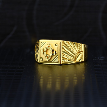 Men's Exclusive 916 Plain Casting Gold Ring - MPR2...