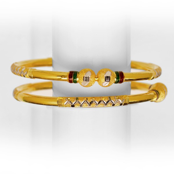 simple ball design gold copper kadli by 