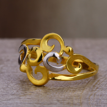 916 Gold Women's  Delicate Plain Ring LPR399