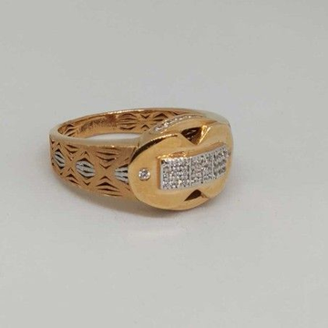 18 Kt Gold Gents Branded Ring by 