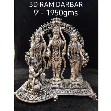 Silver Antique Ram Darbar Murti by 