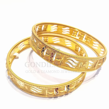18kt gold bangle gbg26 by 