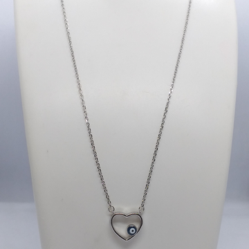 Silver 925 Fancy Chain Heart Shape Pendant by 