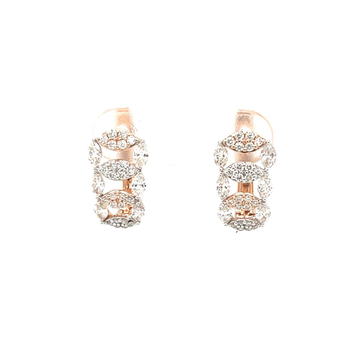 Royale Collection Diamond Studded Bali Earring in...