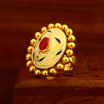 22KT Gold Hallmark Antique Fancy Ladies Ring LAR17...