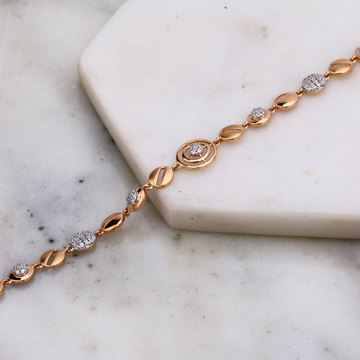 916 Gold CZ Delicate Bracelet by 