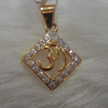 antique Diamond Om pendant 22kgold by 
