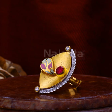916 Gold CZ Ladies Antique Ring LAR359