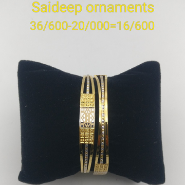 916 kadli light weight design copper bangla by Saideep Jewels