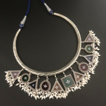925 silver Designer Necklace by Veer Jewels