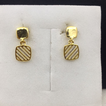 18k Yellow Gold Handmade Design Earrings by 