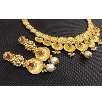 916 Jadtar Antique Necklace Set by Vipul R Soni