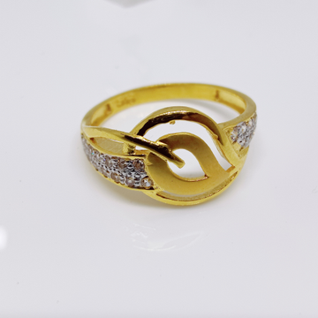 22k ring leaf design ring by 