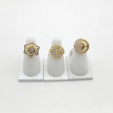 916 ladies c.z ring design by Saideep Jewels