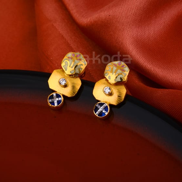 916 Ladies Gold Antique Earring LAE08