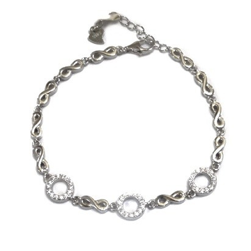 925 sterling silver round shape bracelet mga - brs...