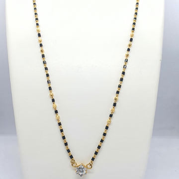 Gold 91.6 White Stone Ladies Mangalsutra by 