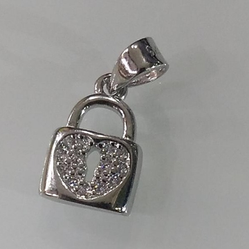 925 sterling silver lock design diamond pendants by 