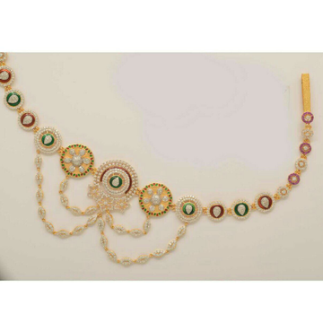 Craftsman of 916 yellow cz gold ladies kandora Jewelxy 51882