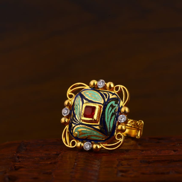 916 Gold Hallmark Antique Stylish Ladies Ring LAR1...