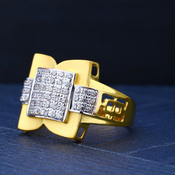 916 Gold Handmade Mens Ring by R.B. Ornament