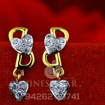 18kt simple Fancy Cz Gold Ladies Tops ATG -0411