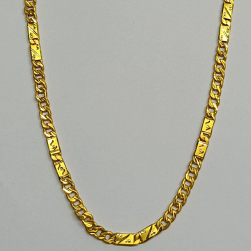 916 Gold Hollow Hallmark Chain by Suvidhi Ornaments