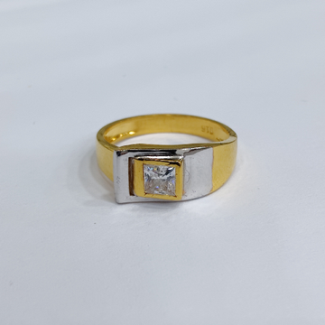 916 gold solitaire square diamond exclusive ring by 