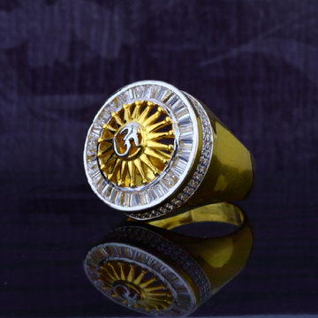 Mens Exclusive Fancy God Om Gold Ring-MGR33