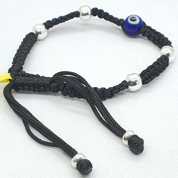 Silver 92.5 Evil Eye Anklet by 