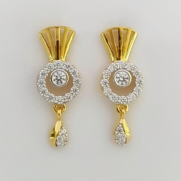 916 Gold CZ Attractive Earring For Women by Madhav Jewellers (TankaraWala)