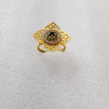 916 Gold Unique Met Finishing Ring by 