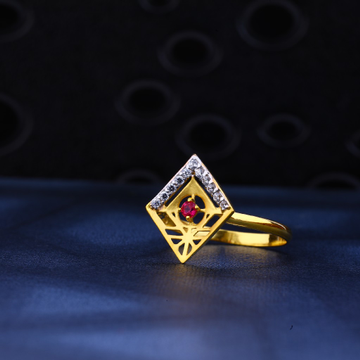 916 Gold Cz Ladies Ring LR90