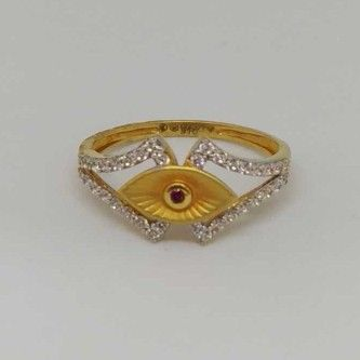 22 kt Gold Ladies Branded Ring by 
