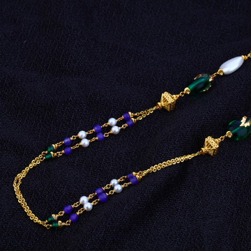 Ladies 916 Gold Designer Colouring Chain Mala -AC7...