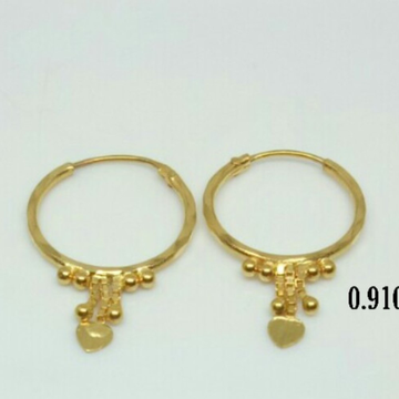 18K Gold Fancy Handmade Earrings by 