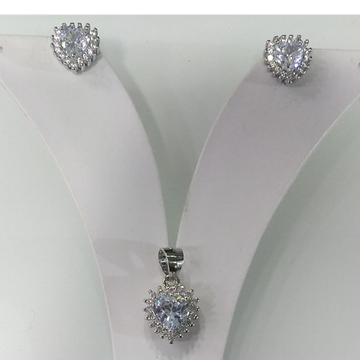 925 Sterling Silver Diamond Oval Size Design Penda... by 