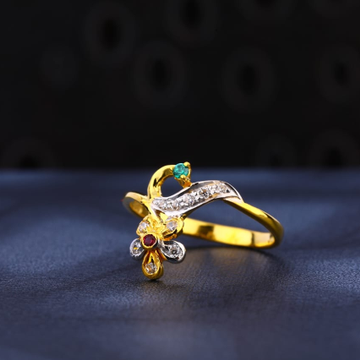 916 Gold Hallmark Delicate Ladies Ring LR973