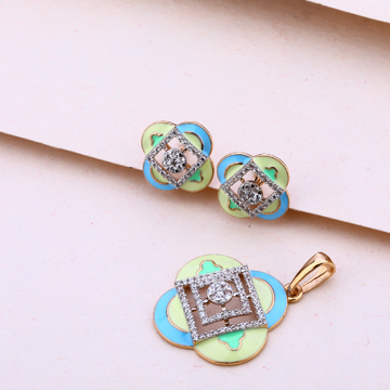750 Rose Gold Delicate Pendant Set RPS154