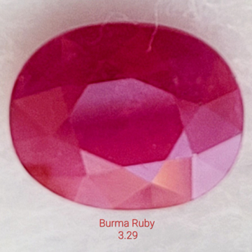 3.29ct round pink ruby-manek by 