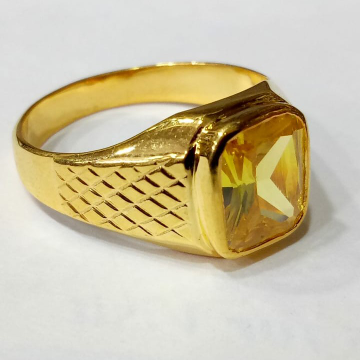 High Quality Yellow Sapphire Ring, Pukhraj Ring - Shraddha Shree Gems