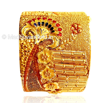 22k gold fancy bangles (kada)