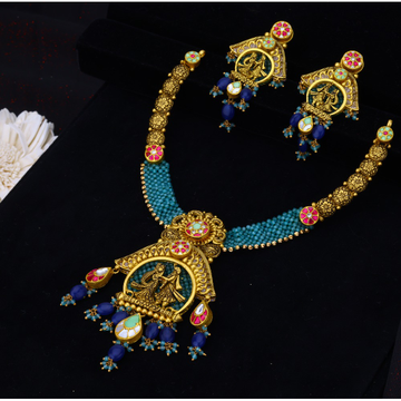 916 antique traditional gold necklace set. by 